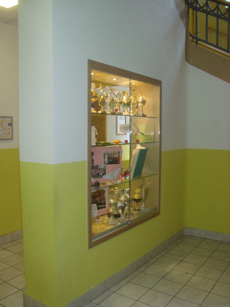 Umgestaltung Eingangsbereich mit Schauvitrine