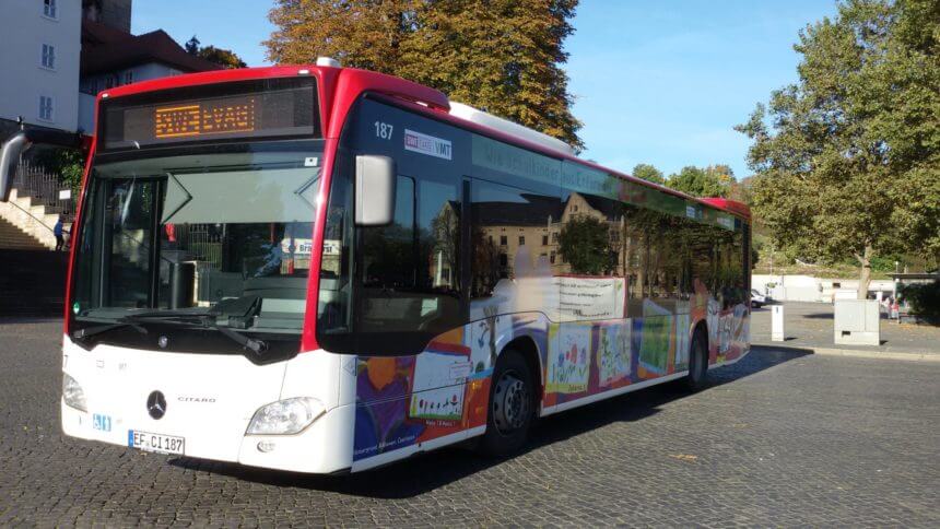 Unsere Bilder auf dem BUGA-Bus 7